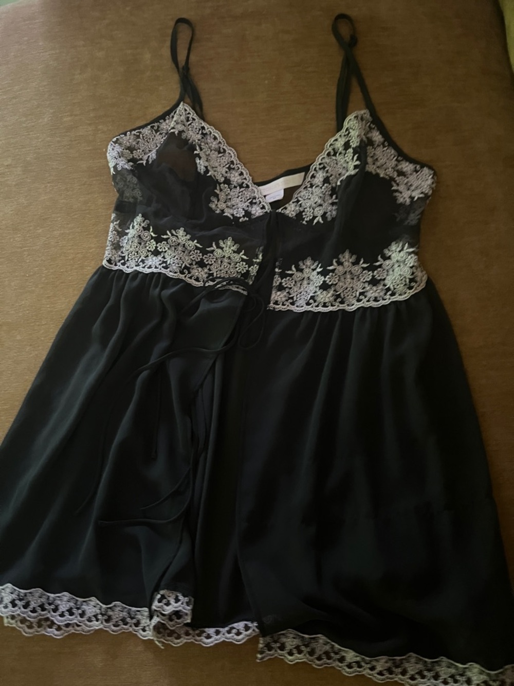 Victoria's Secret Mesh-top chiffon babydoll